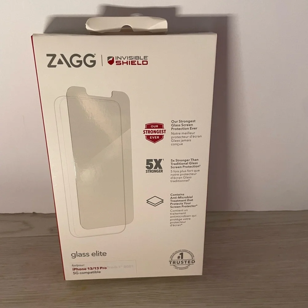 InvisibleShield Glass Elite Screen Protector for iPhone 13/13 Pro & 14 - Clear